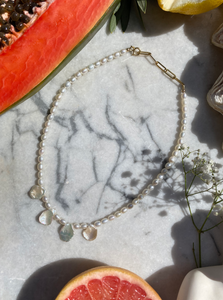 Aura freshwater pearl necklace vivinou